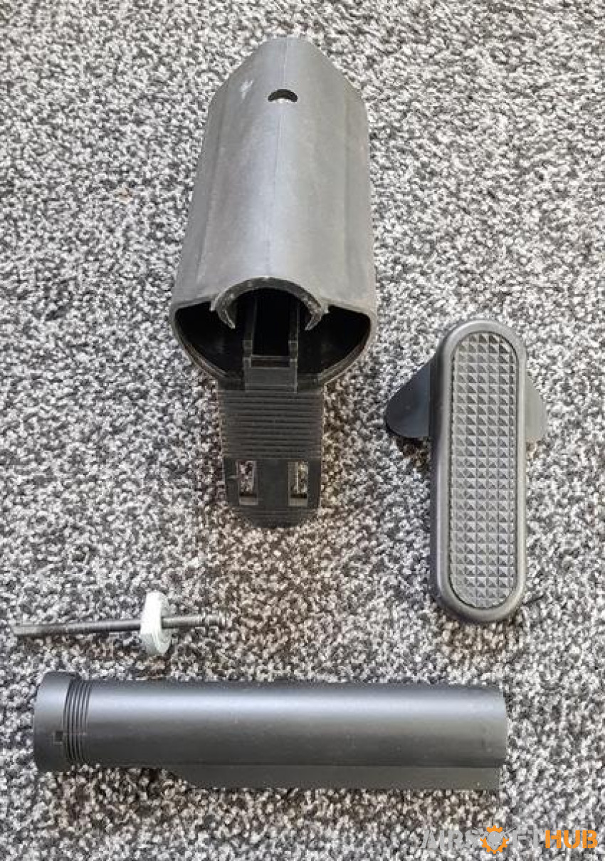 Stock tube and polymer stock - Used airsoft equipment