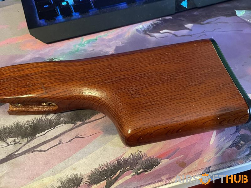 Wood RPK Stock - Used airsoft equipment