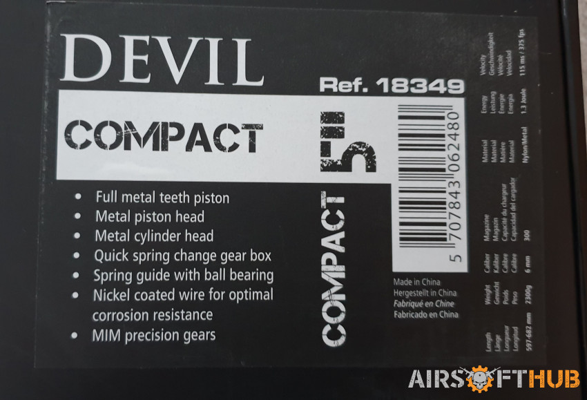 ASG "DEVIL" COMPACT 5" RIFLE - Used airsoft equipment