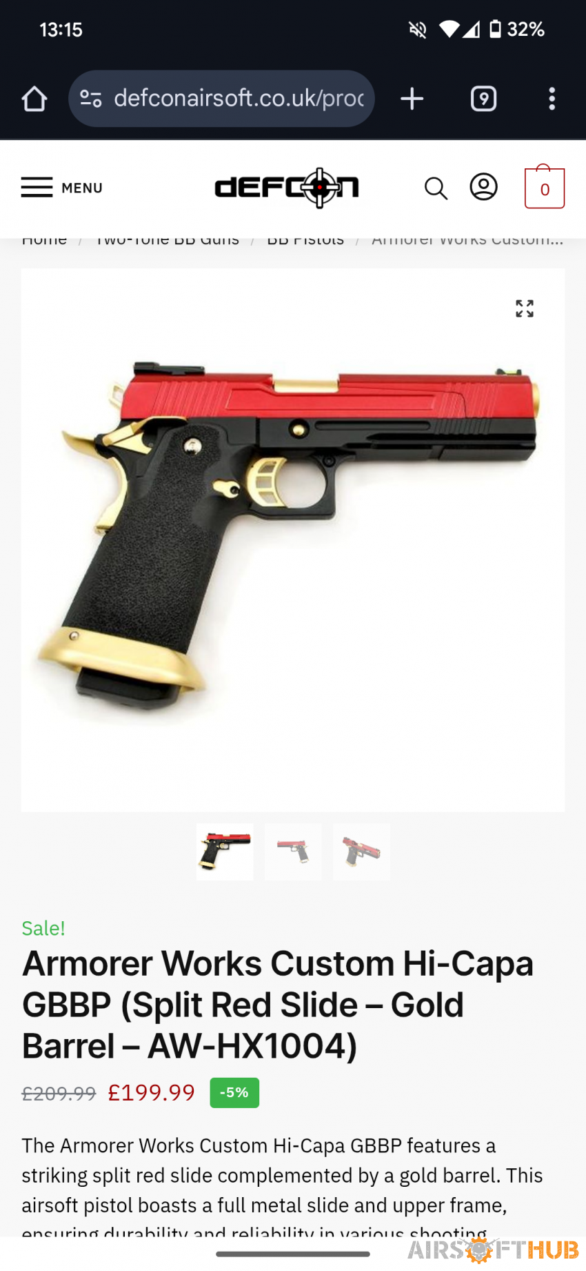 AW Custom (hi capa) - Used airsoft equipment
