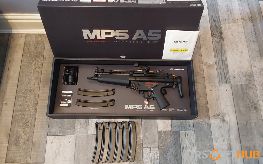 Tokyo Marui NGRS MP5A5 + Extra - Used airsoft equipment