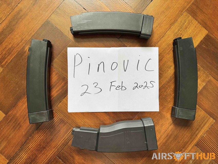 ASG Scorpion Evo mags x 4 - Used airsoft equipment