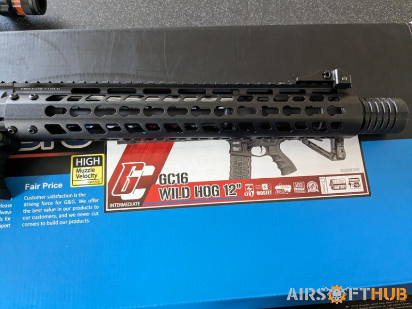 NEW G&G Wildhog 12" GC16 - Used airsoft equipment