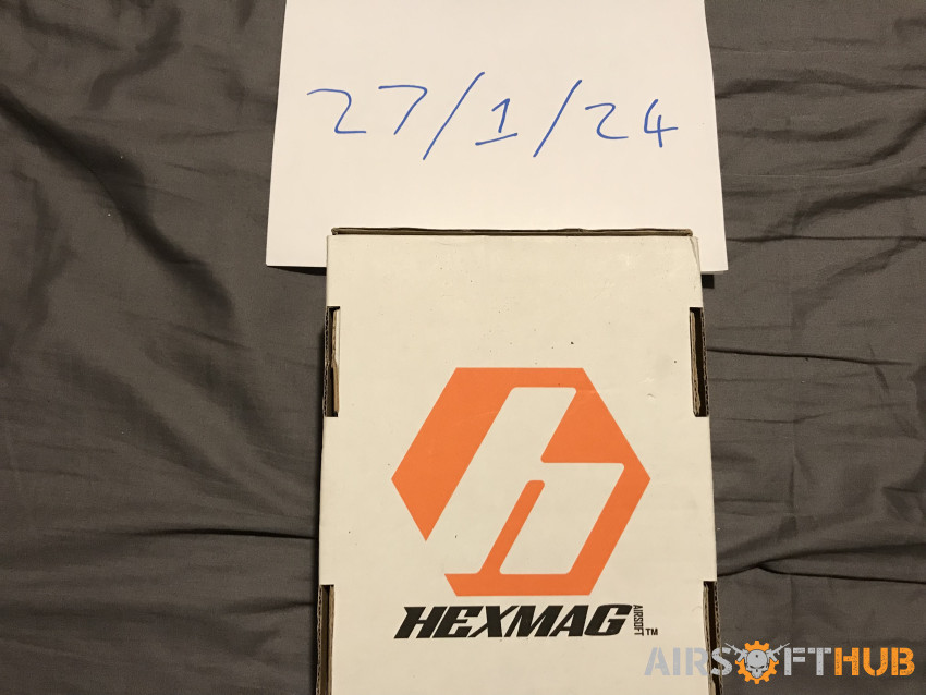 box of 5 Hexmag magazines AEG - Used airsoft equipment