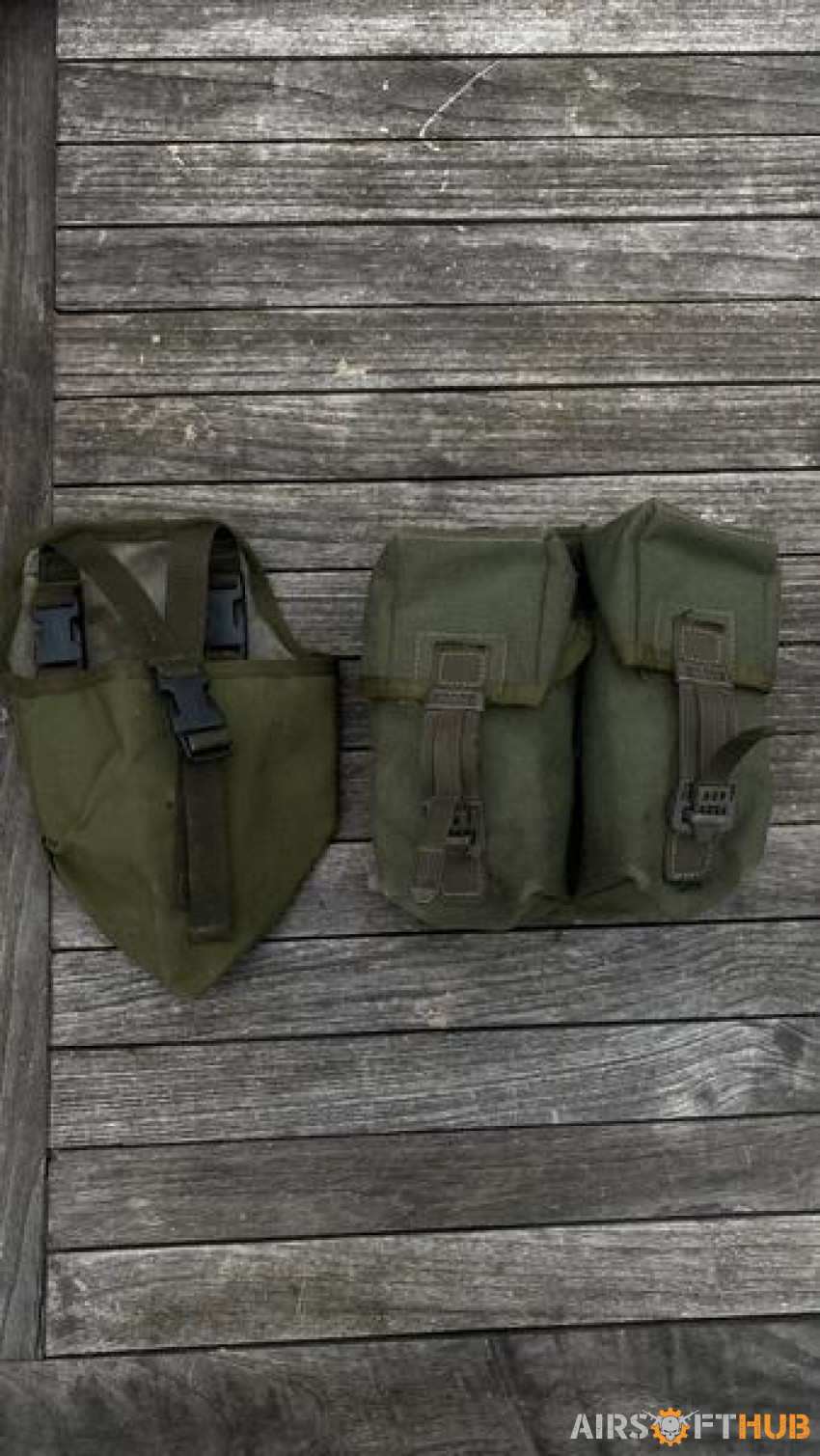 British army Olive green pouch - Used airsoft equipment