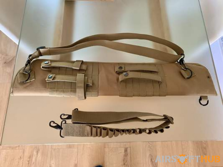 Shotgun scabbard and sling - Used airsoft equipment