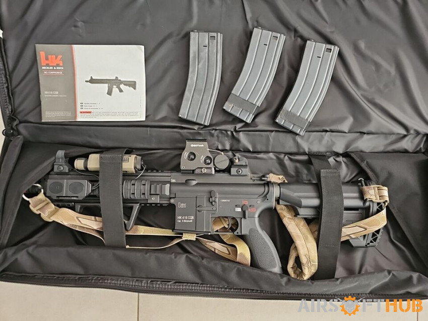 HK 416 CQB Airsoft Rifle - Used airsoft equipment