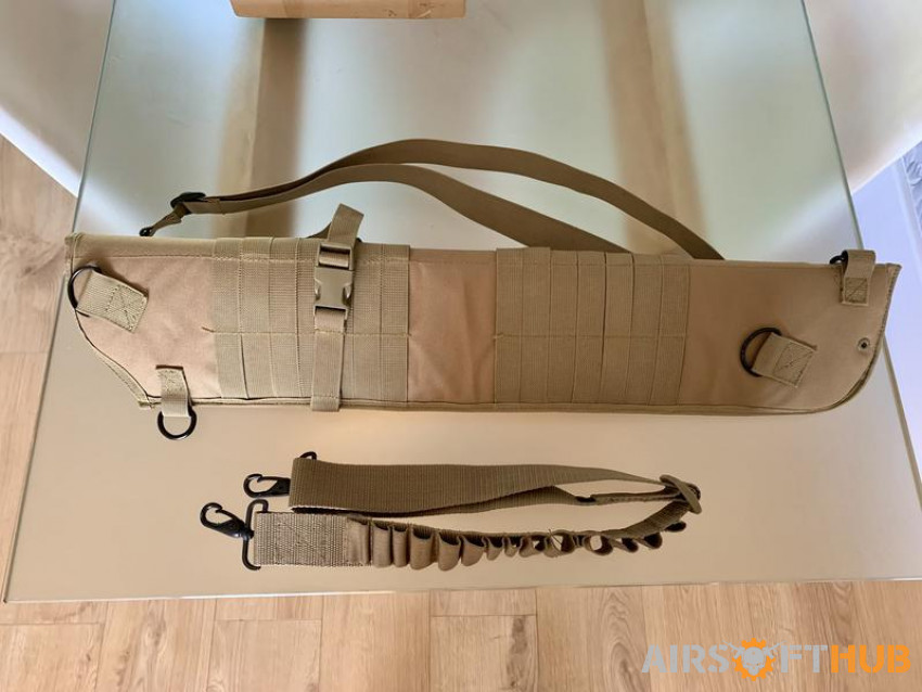 Shotgun scabbard and sling - Used airsoft equipment