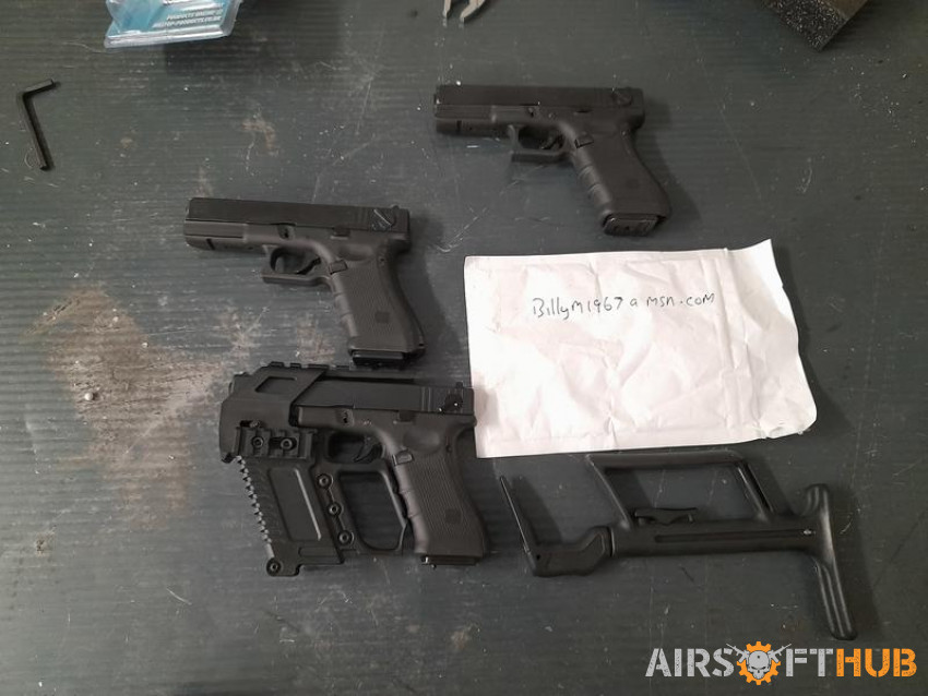 glock 17 x 2 glock 18 x 1 - Used airsoft equipment