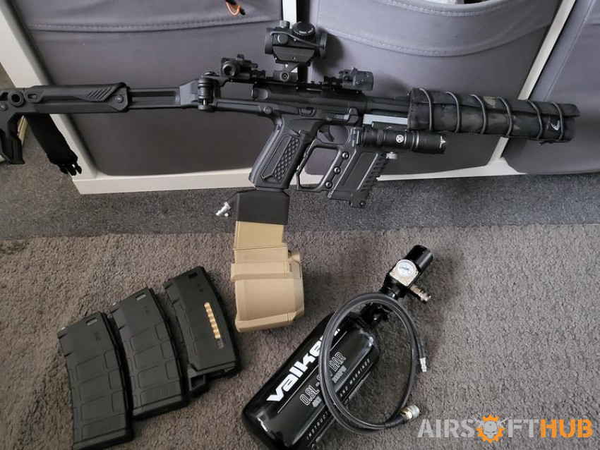 AAP-01 upgraded carbine with h - Used airsoft equipment