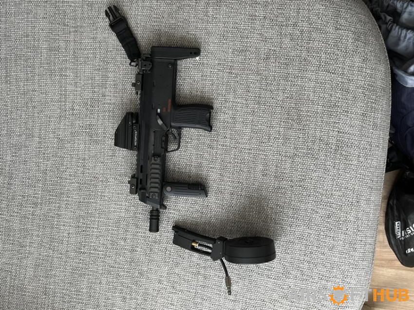 Tokyo Marui MP7 W tapped drum - Used airsoft equipment