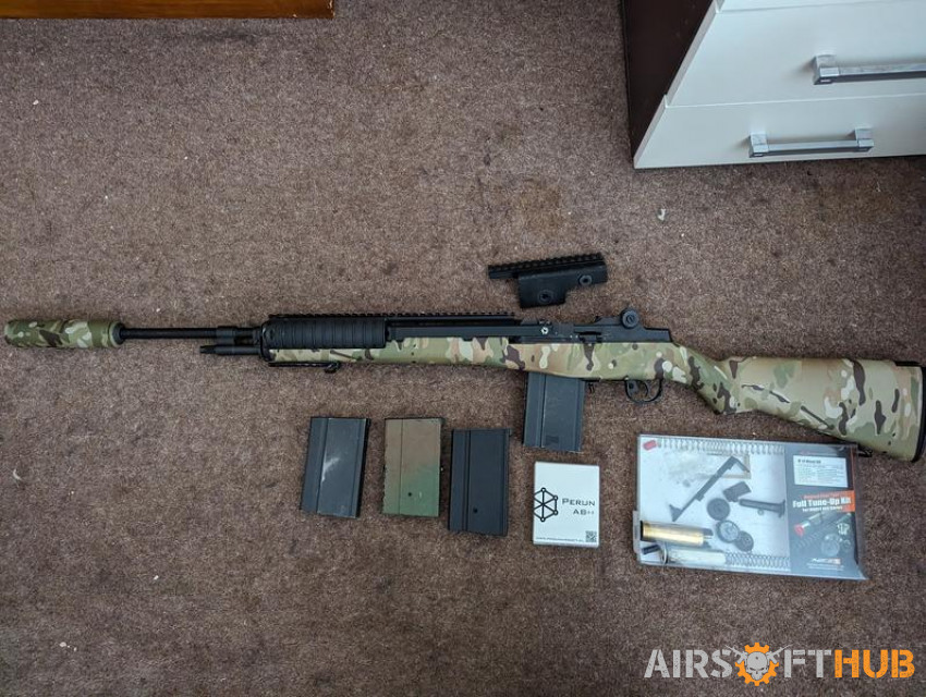 Marui M14 c/w GuarderFTK+Perun - Used airsoft equipment