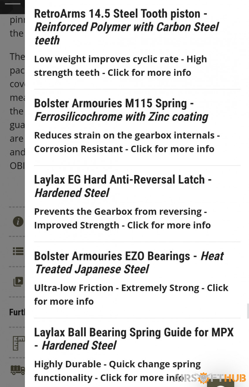 Bolster armories obire mpx - Used airsoft equipment