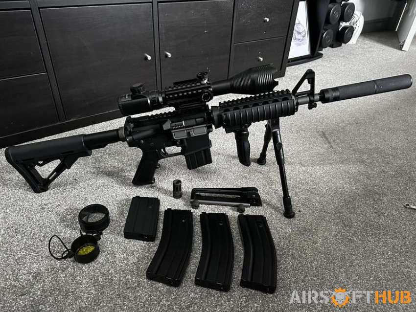 WE GGBR with attachments - Used airsoft equipment