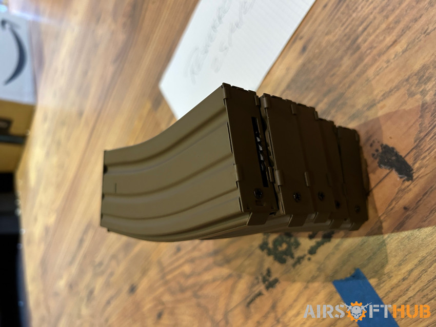 5x Delta Armory Tan Metal Maga - Used airsoft equipment