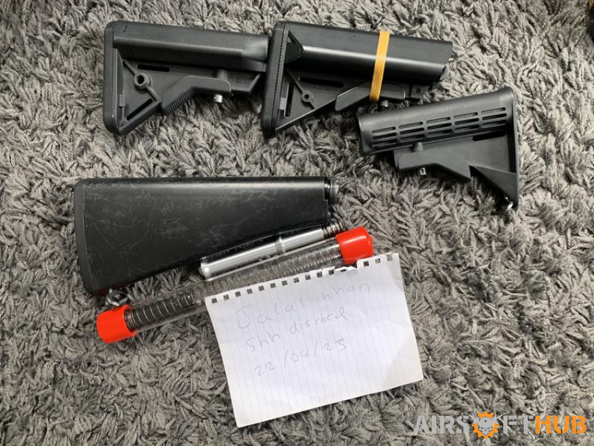 Loads of parts and accessories - Used airsoft equipment