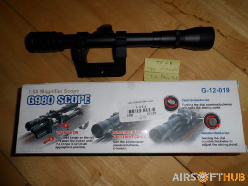 G&G G980 Kar98 Scope - NEW - Used airsoft equipment