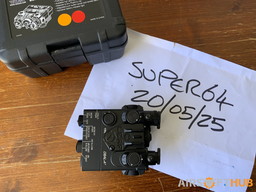 WADSN DBAL-A2 RED LASER AND IR - Used airsoft equipment