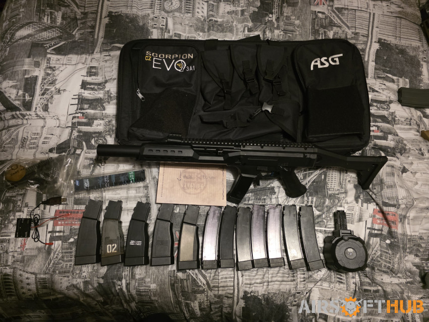 Asg scorpion evo 3a1 bet carbi - Used airsoft equipment
