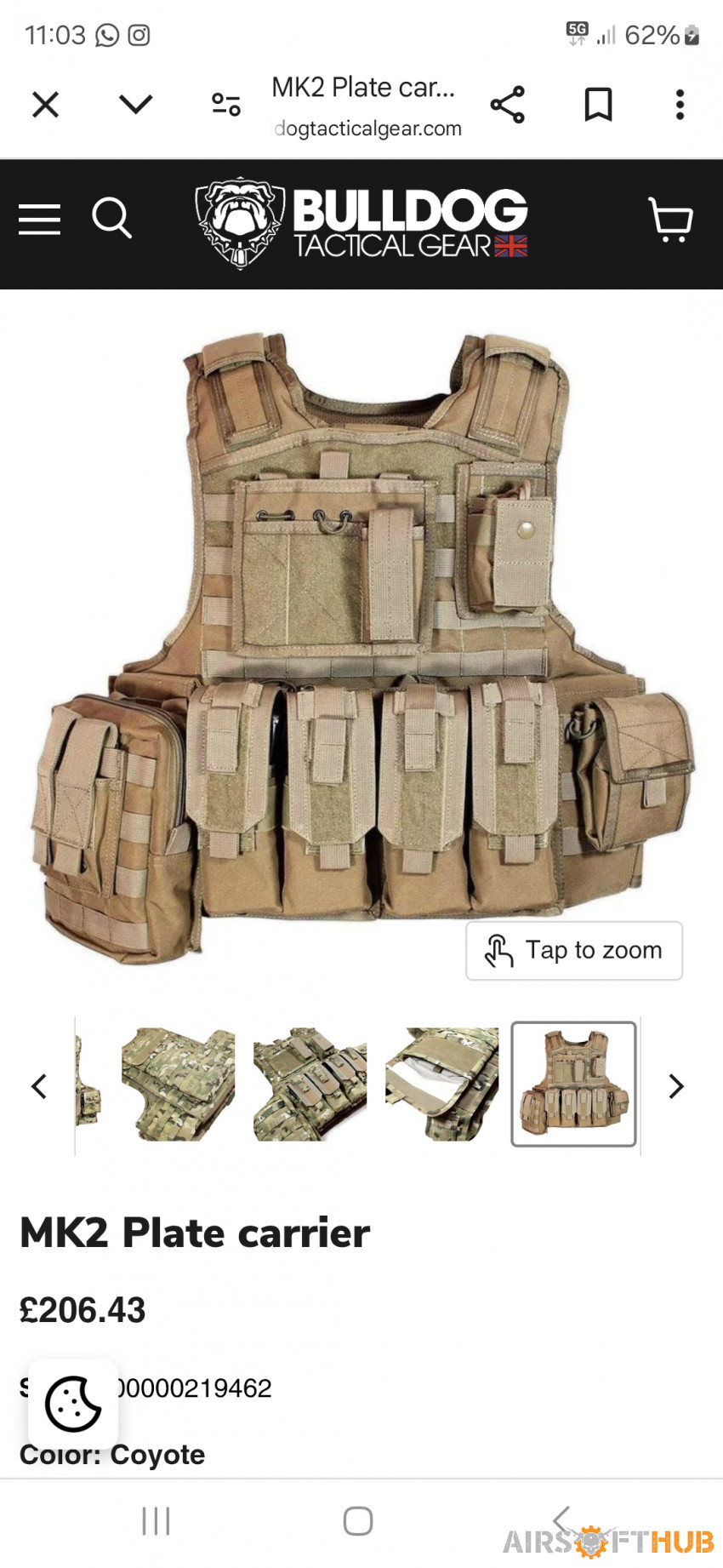 Bulldog chest rig - Used airsoft equipment