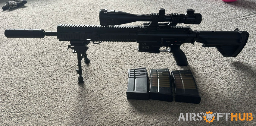 HK417 DMR Upgraded - Used airsoft equipment