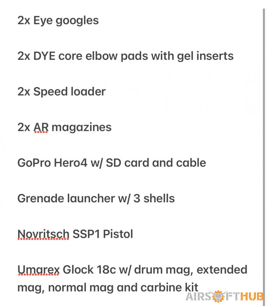 Airsoft Bundle - Used airsoft equipment
