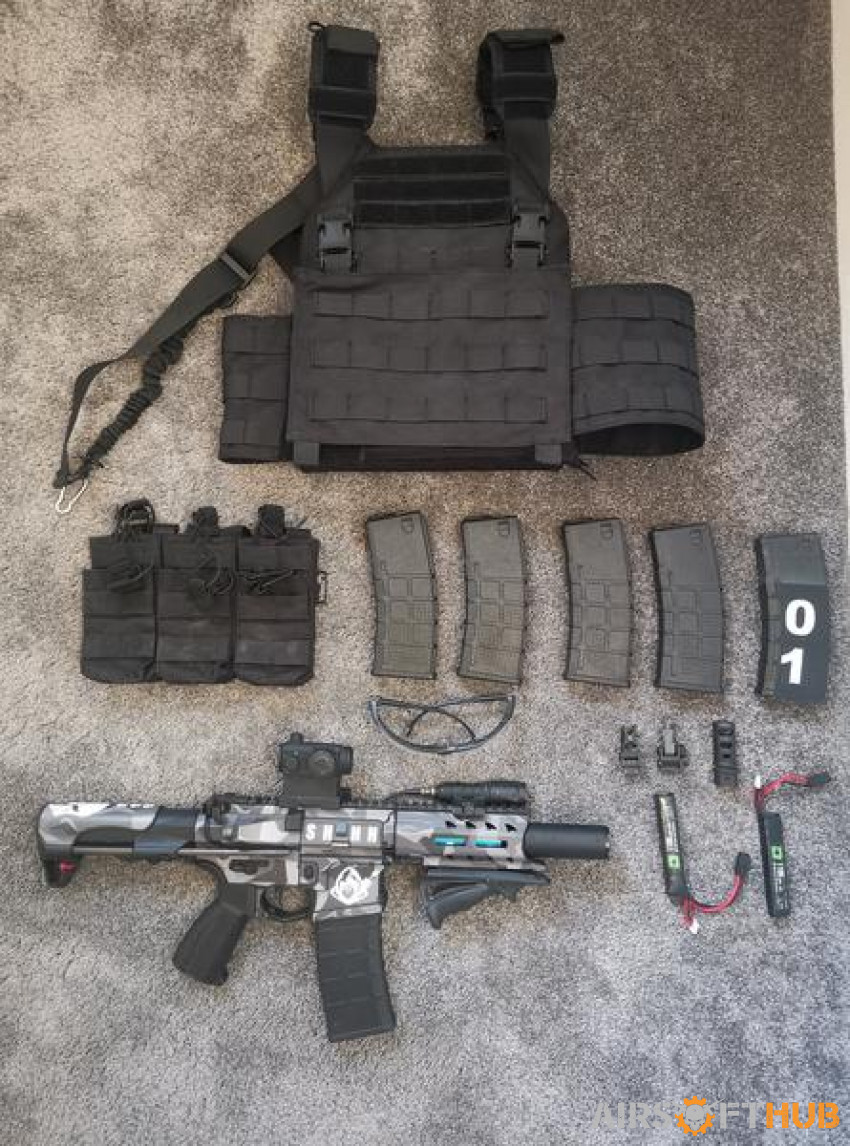 Arp556 upgraded + extras - Used airsoft equipment