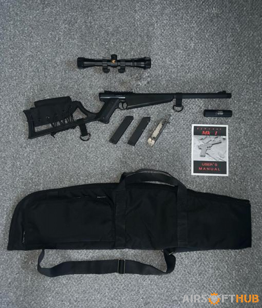 KJ Works Ruger mk1 carbine - Used airsoft equipment