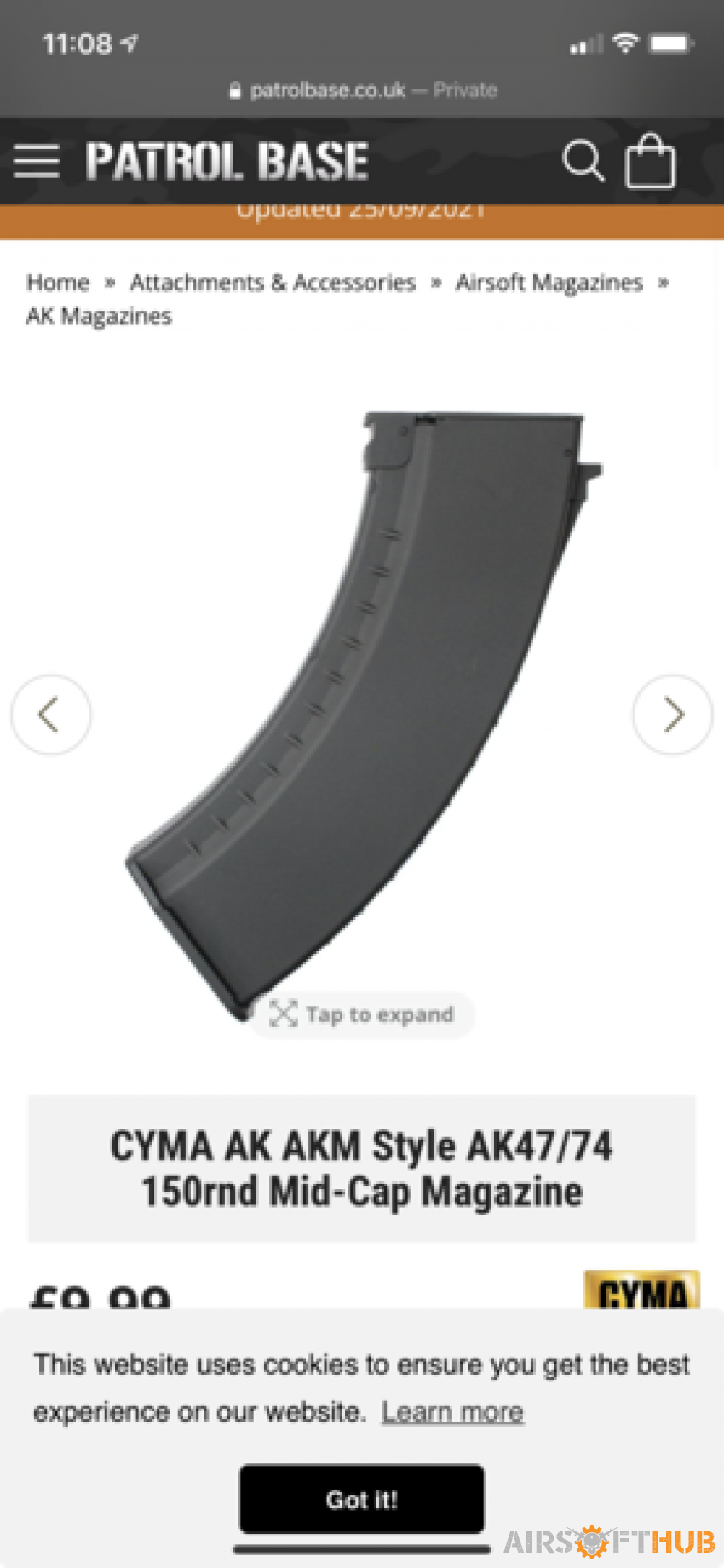 *Wanted* Cyma mid caps - Used airsoft equipment