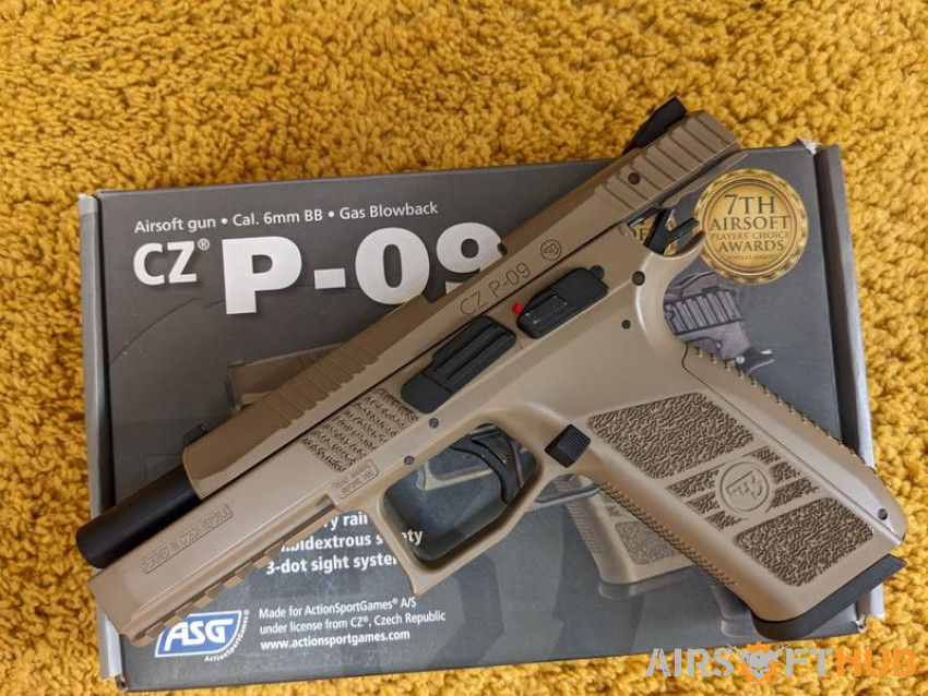ASG CZ P-09 gbb pistol - Used airsoft equipment