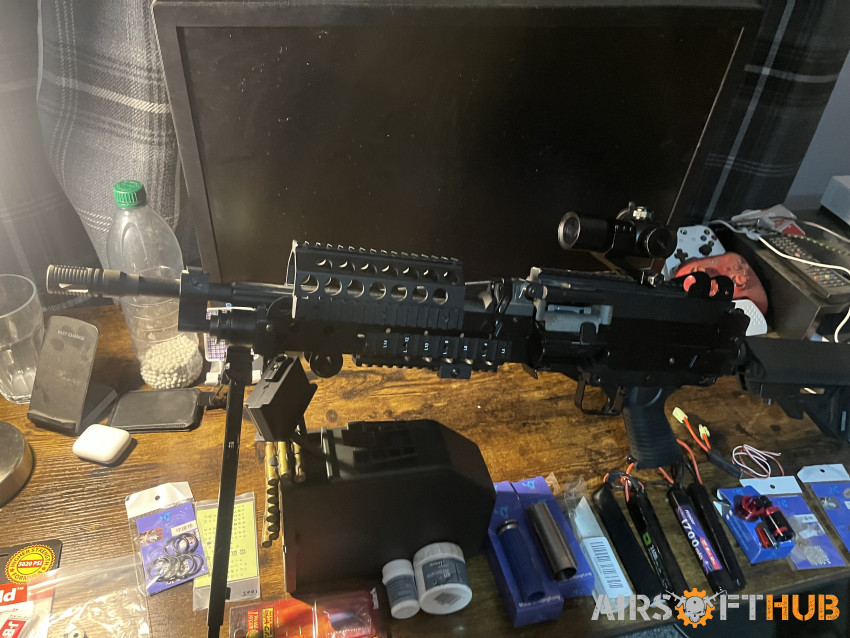 MAX CA M249 MK46 SPW BUNDLE - Used airsoft equipment