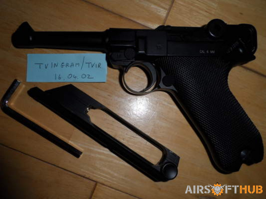 KWS Luger P08 - NEW - Used airsoft equipment