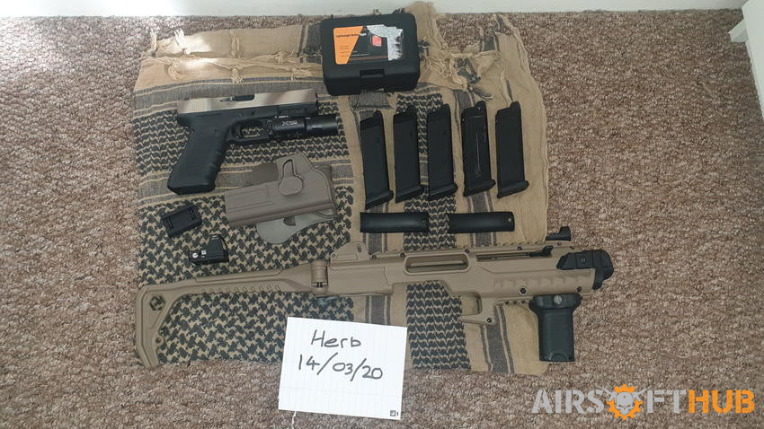 WE G17 Carbine Bundle kit. - Used airsoft equipment