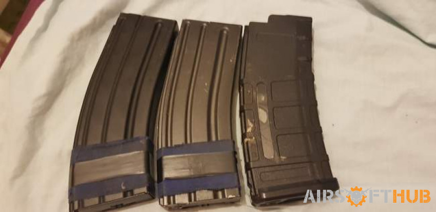 3 Hi cap mags - Used airsoft equipment