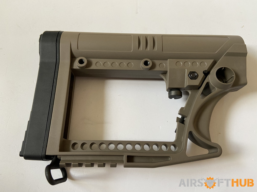 AIRSOFT POLYMER STOCK TAN £29 - Used airsoft equipment