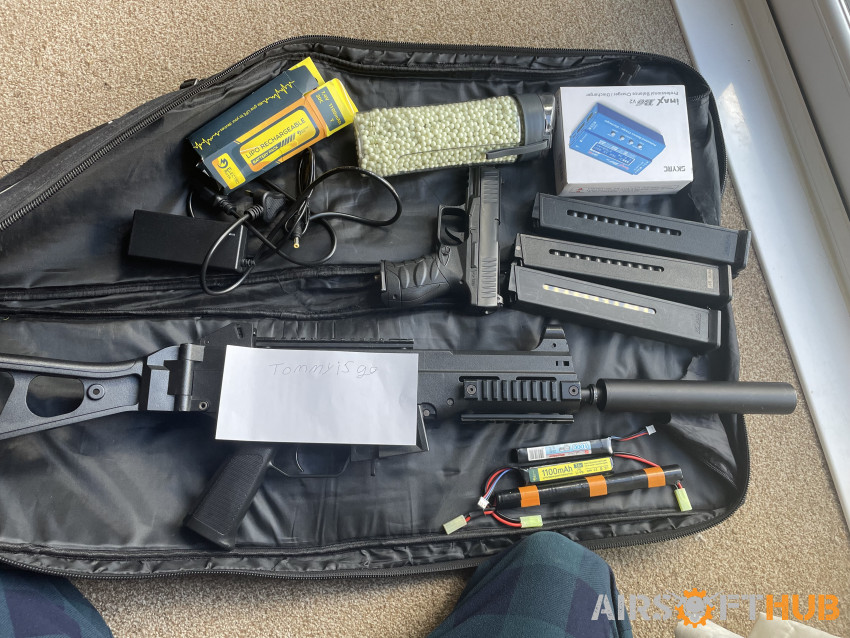 Gun and accessories - Used airsoft equipment