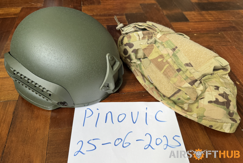 Mitch Style Helmet & Cover - Used airsoft equipment