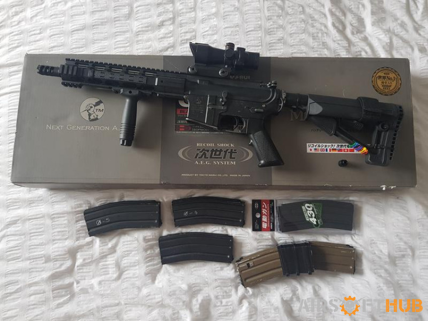 Tm m4 ngrs plus mags and new p - Used airsoft equipment