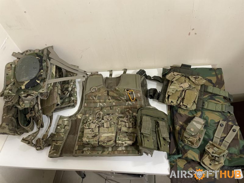 Large bundle of camo gear - Used airsoft equipment