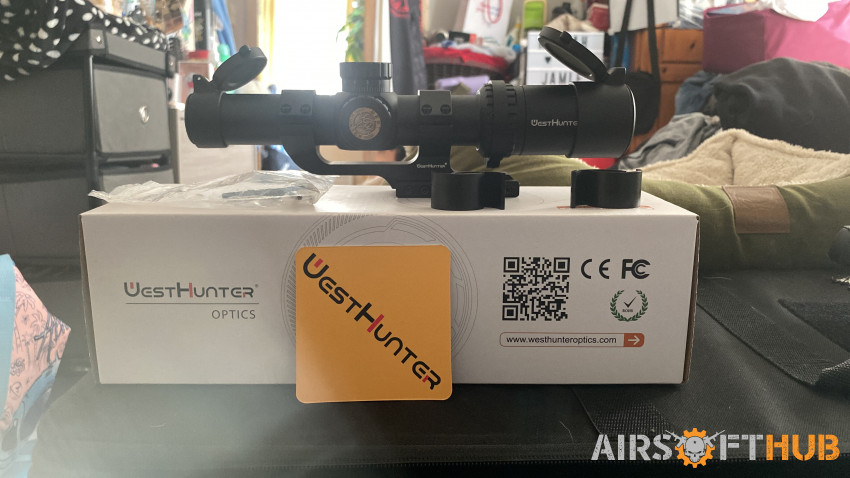 westhunter scope is a 1-6x24 - Used airsoft equipment