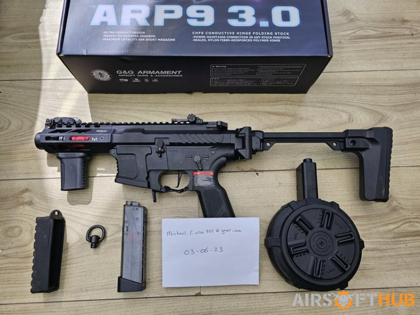 G&G ARP9 3.0 With Extras - Used airsoft equipment