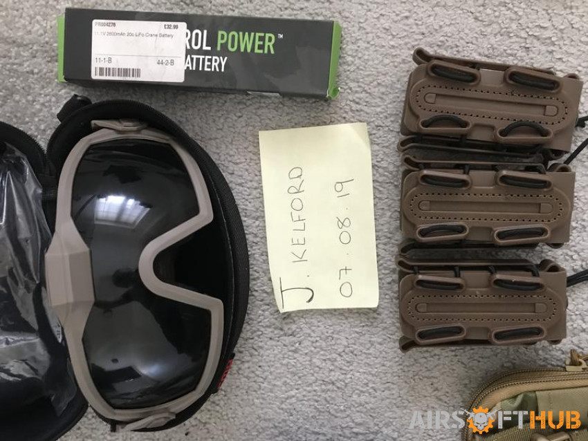 Various items for sale - Used airsoft equipment