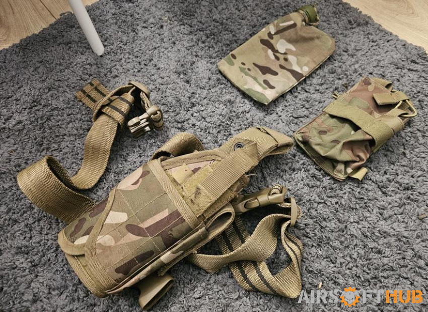 Multicam Holster/Radio Pouch - Used airsoft equipment