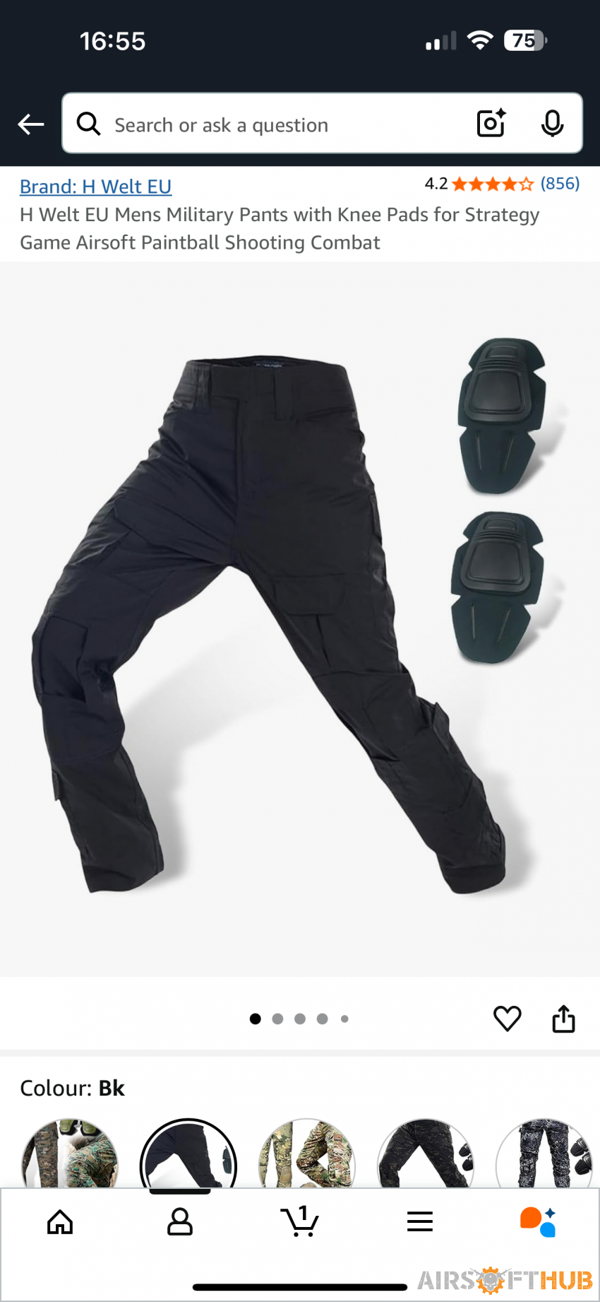 Airsoft tactical pants size L - Used airsoft equipment