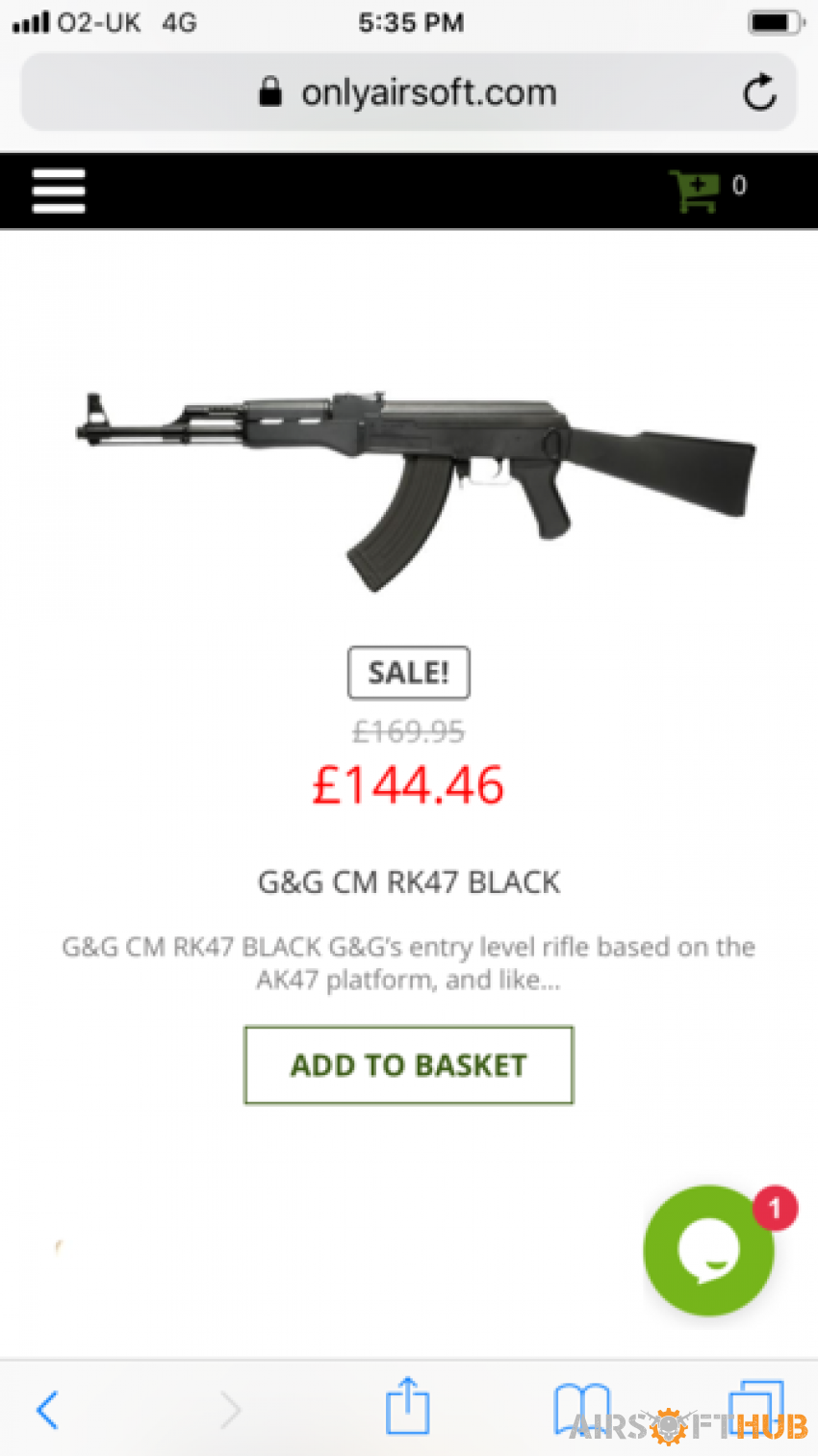Ak47 swap for Gbb pistol - Used airsoft equipment