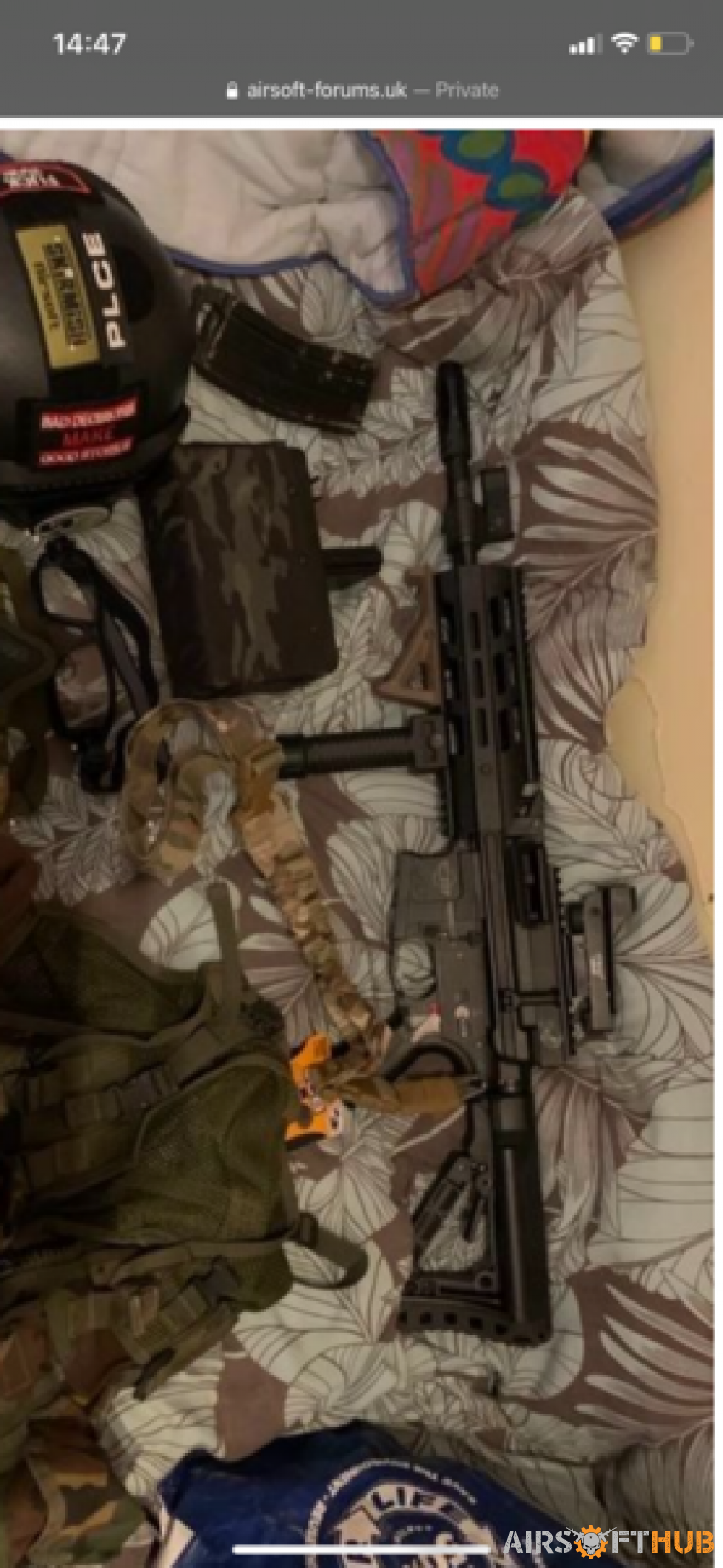 Airsoft lmg and extras - Used airsoft equipment