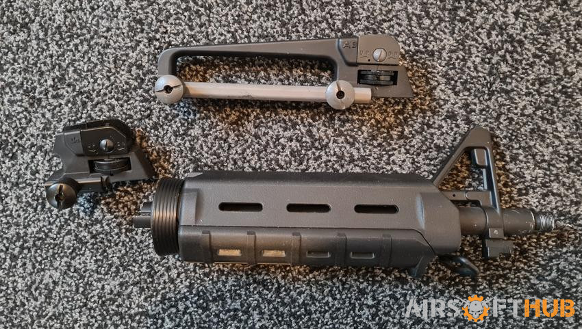 M4 handguard, sights, outer ba - Used airsoft equipment