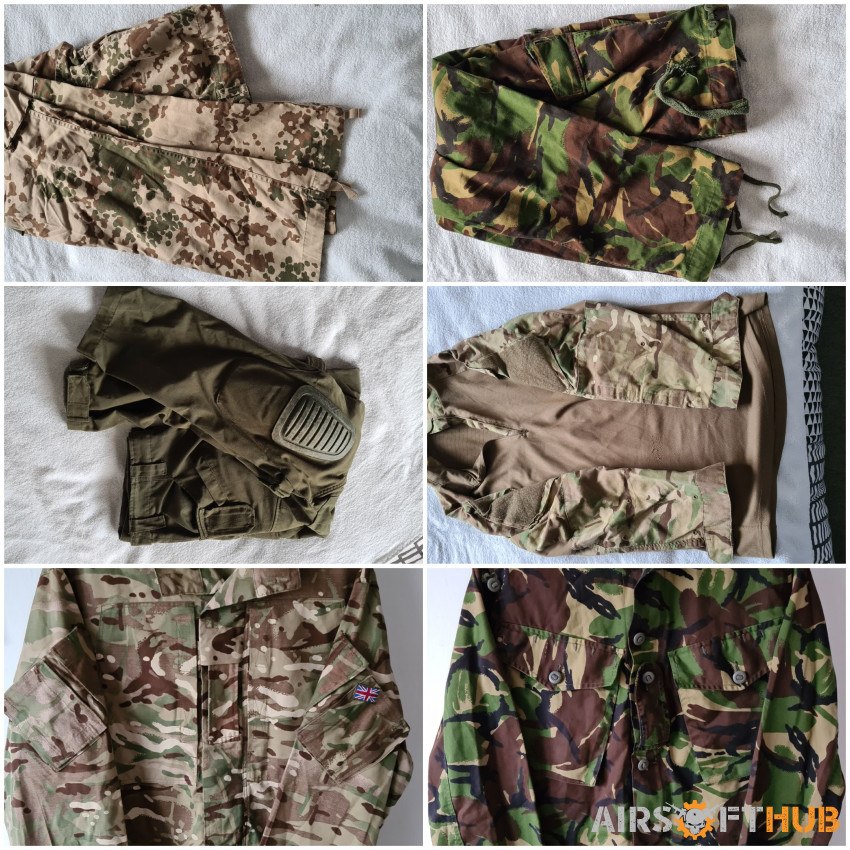 Various clothing - Used airsoft equipment