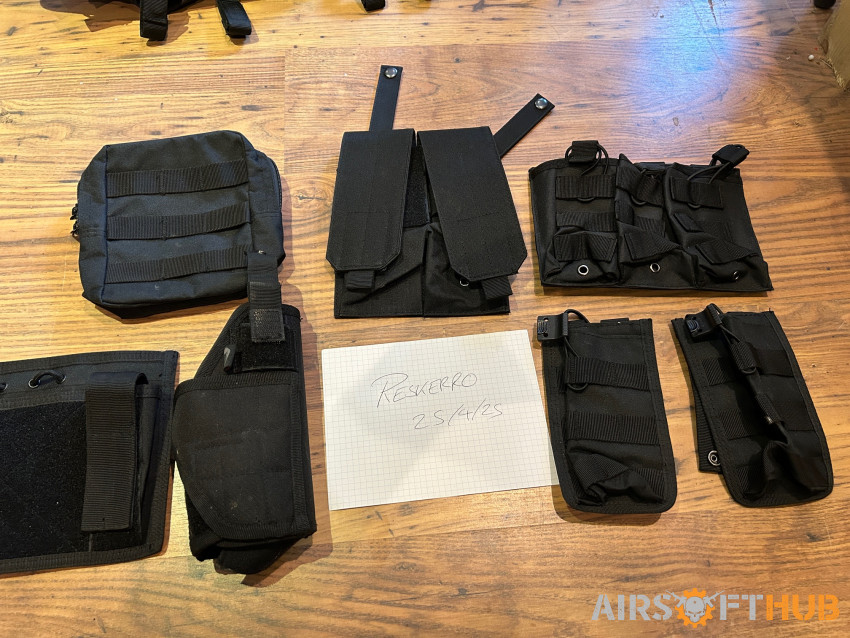 Black Tactical Gear Bundle - Used airsoft equipment