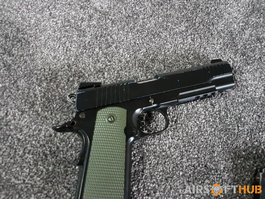 colt 1911 army green handle - Used airsoft equipment